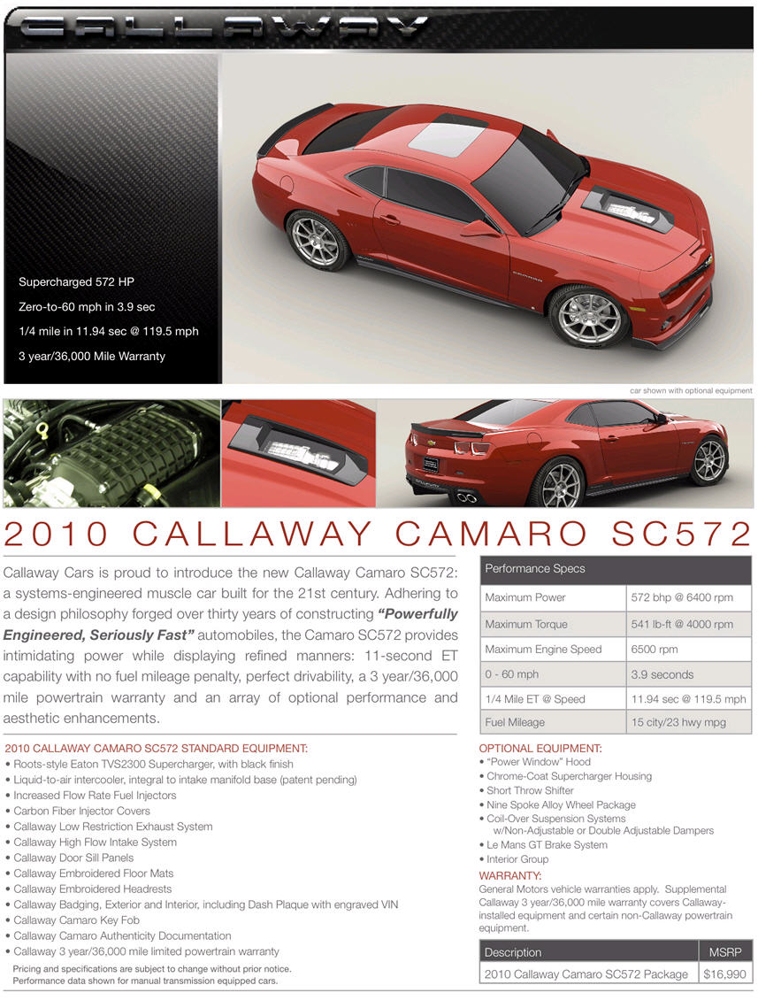 2010 Callaway Camaro
