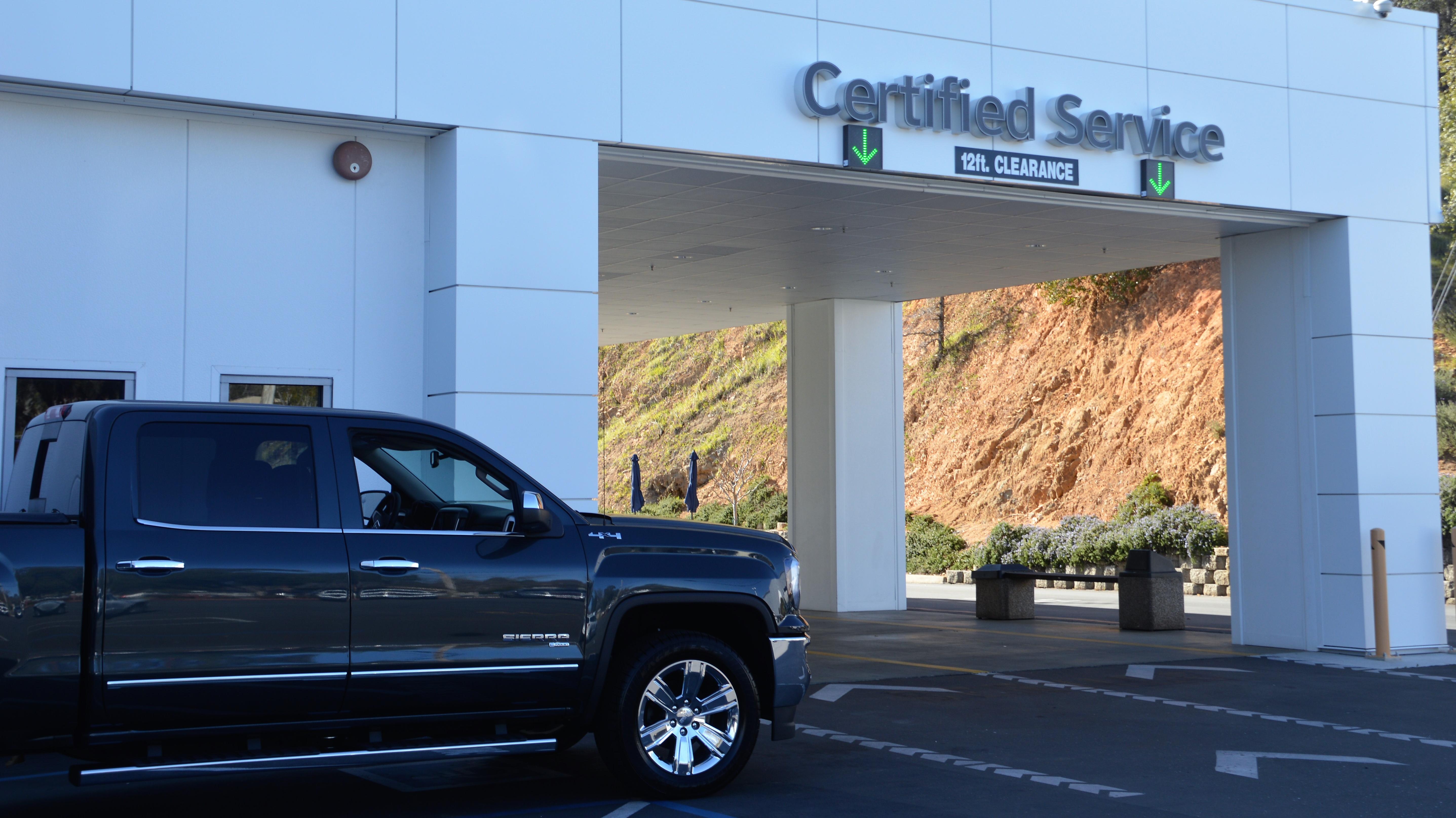 GMC Sierra Denali in Placerville getting serviced at Thompsons