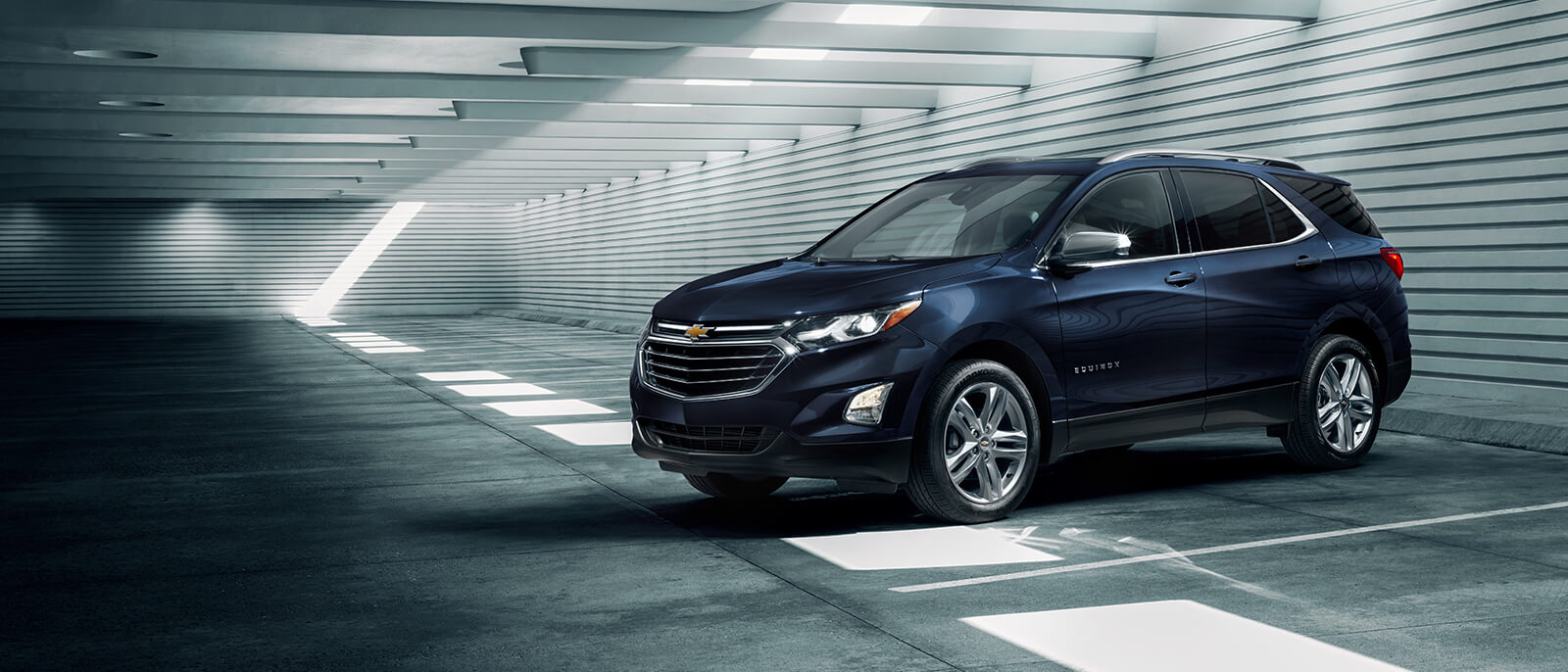 2021 Chevy Equinox parked in a building.