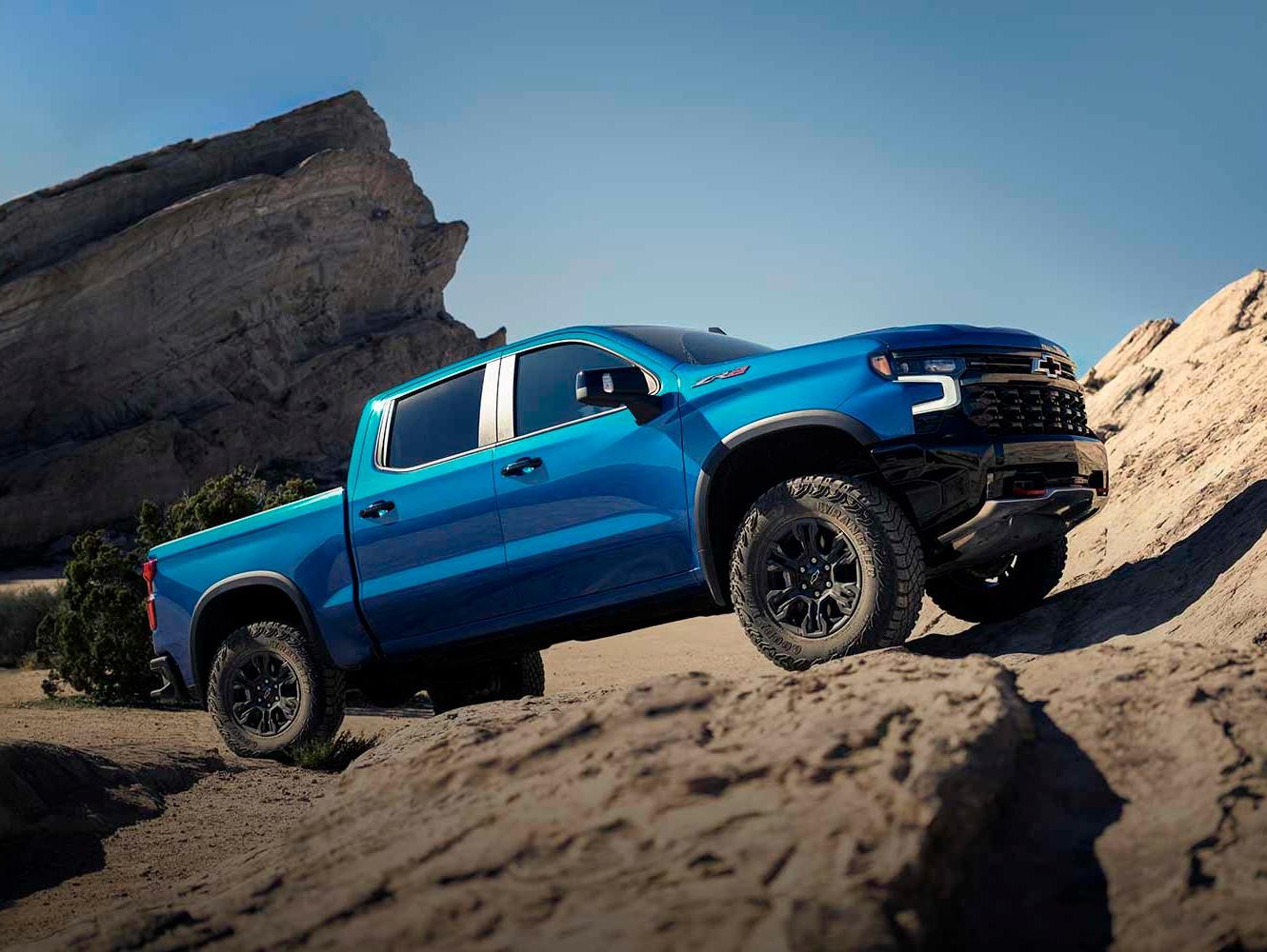 2024 Chevrolet Silverado 1500 in mountain range.