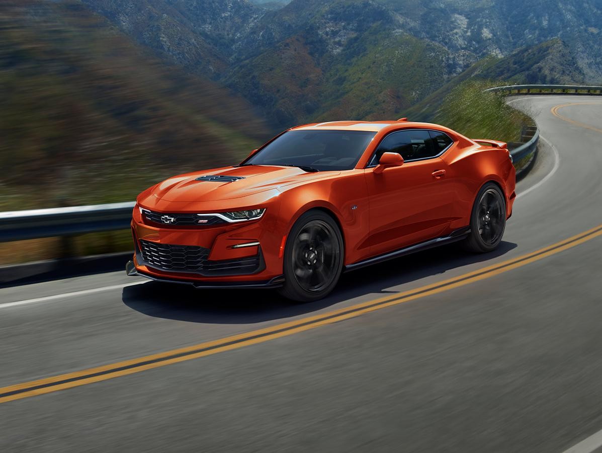 2024 Chevrolet Camaro driving on the road