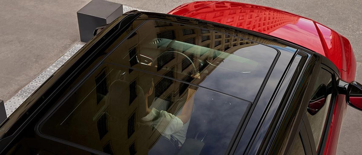 Red Trailblazer's Sunroof