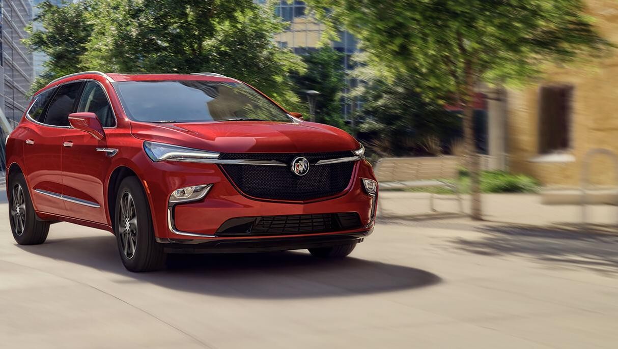 2022 Enclave driving on the road