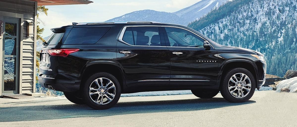 2020 Chevy Traverse parked on the hill top