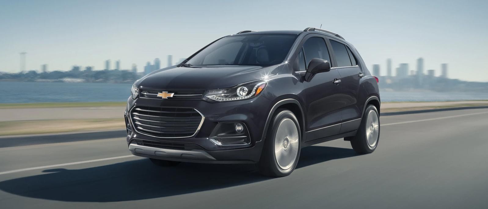 Chevrolet Trax driving next to sea