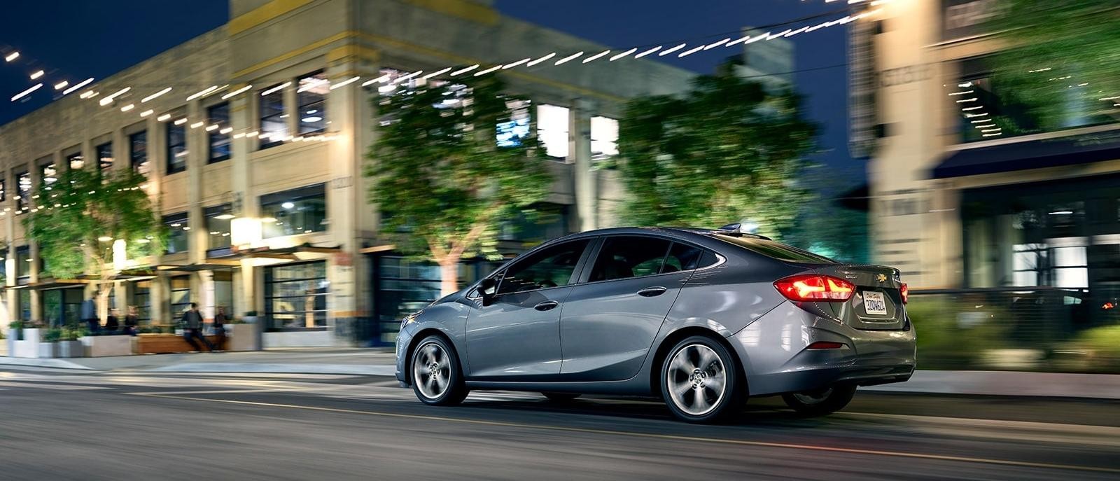 2019 Chevy Cruze driving at night