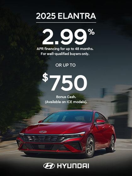 2025 Hyundai Elantra  APR or Cash Offer
