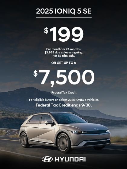 2025 Hyundai IONIQ 5  Lease or Tax Credit Offer