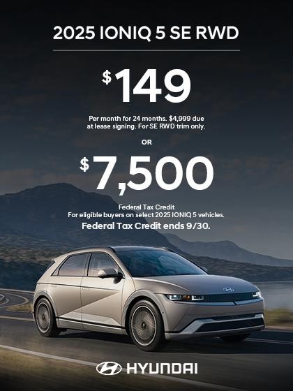 2025 Hyundai IONIQ 5  Lease or Federal Tax Credit Offer