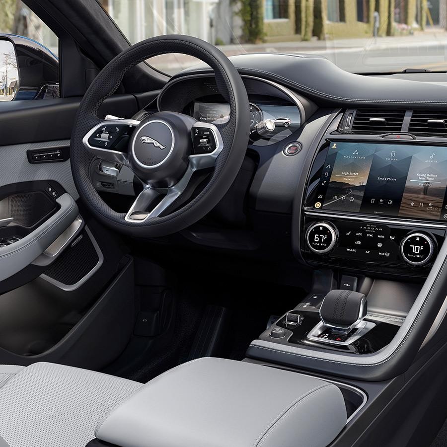 Interior Shot of Jaguar Vehicle