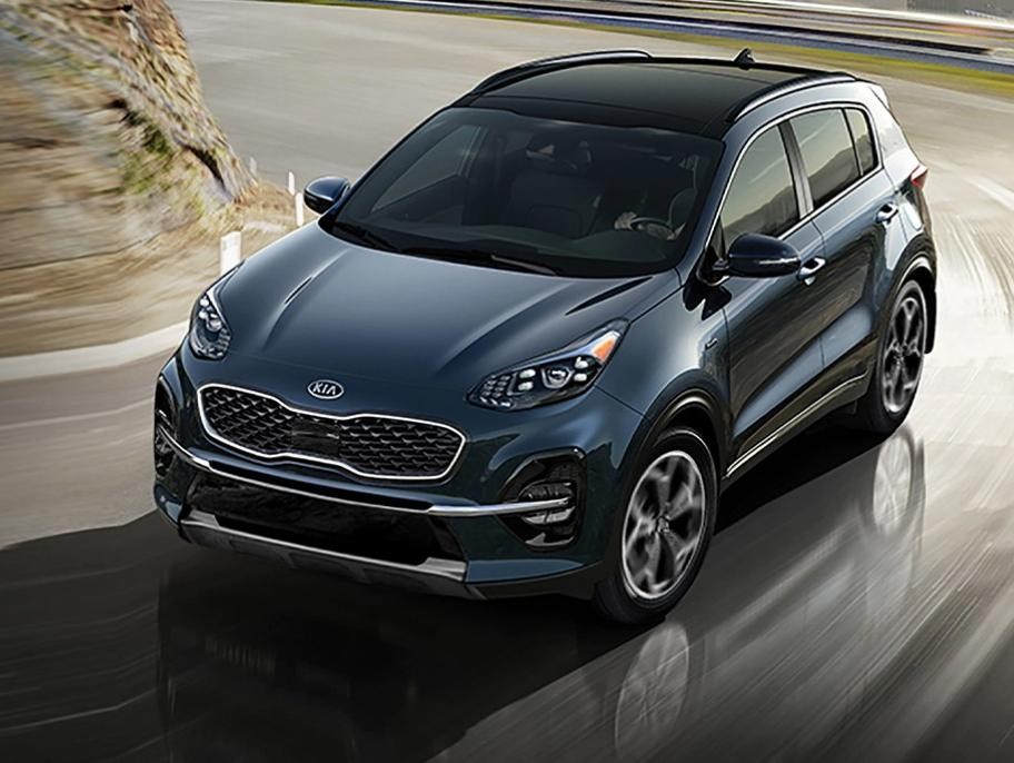 2022 Pacific Blue Kia Sportage Hero
