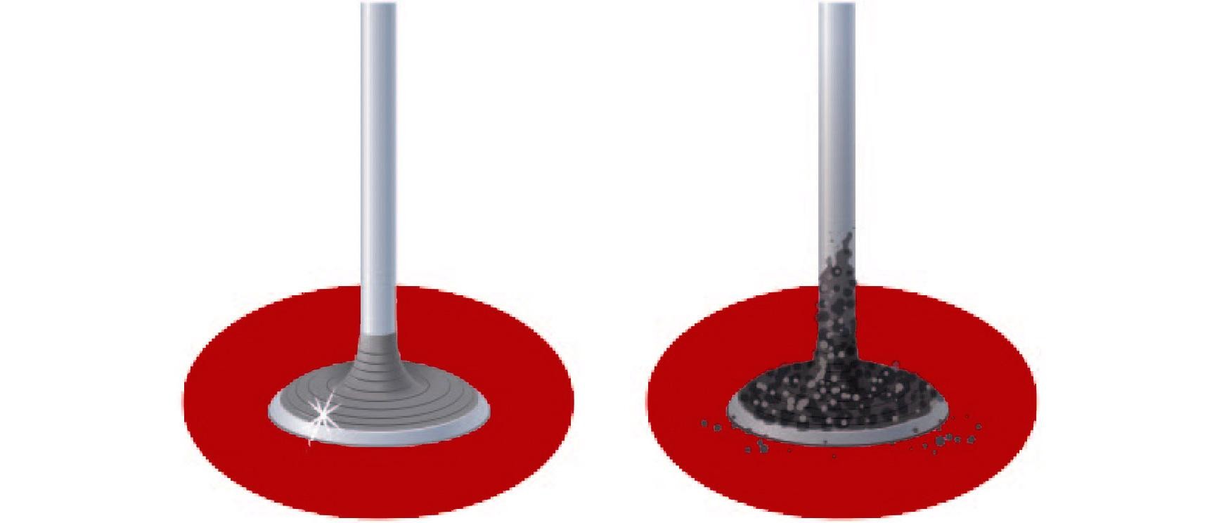 Clean Valve vs Dirty Valve Visual