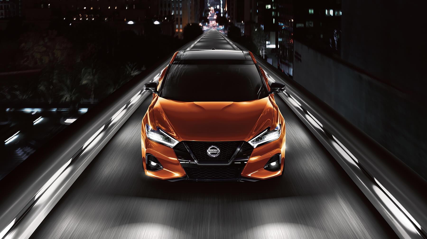 Nissan Maxima Driving on bridge