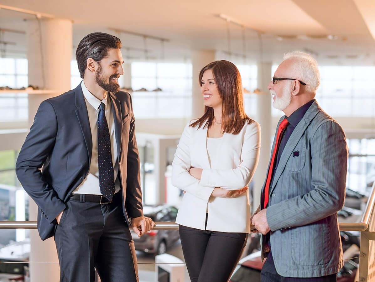 Dealership sales team