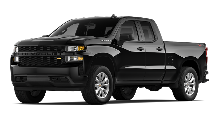 2021 Chevrolet Silverado 1500 Double Cab Standard Box Custom Black