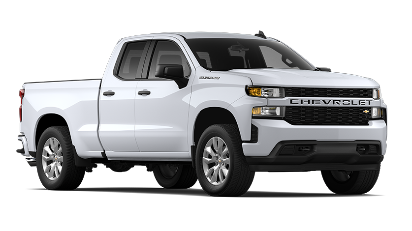 2021 Chevrolet Silverado 1500 Double Cab Standard Box Custom Summit White