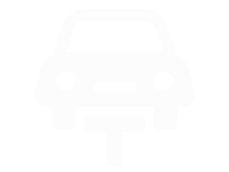 White wehicle service icon