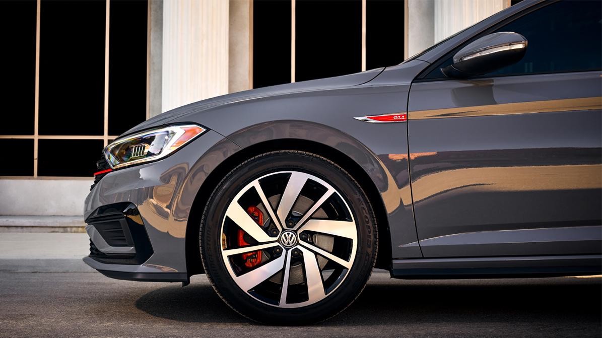 Volkswagen Tire close up.