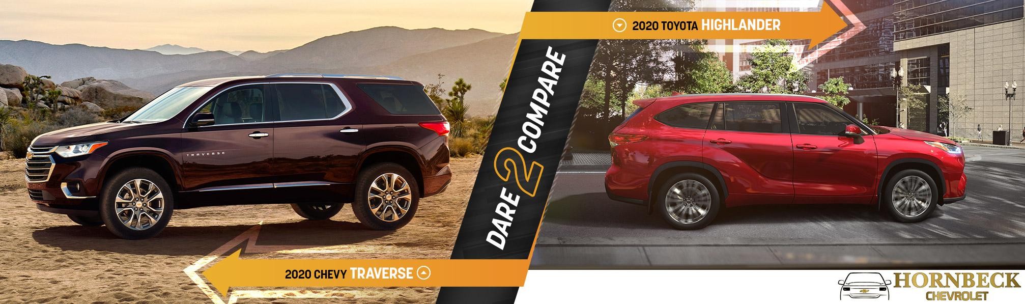 2020 Chevrolet Traverse vs. 2020 Toyota Highlander | Forest City, PA
