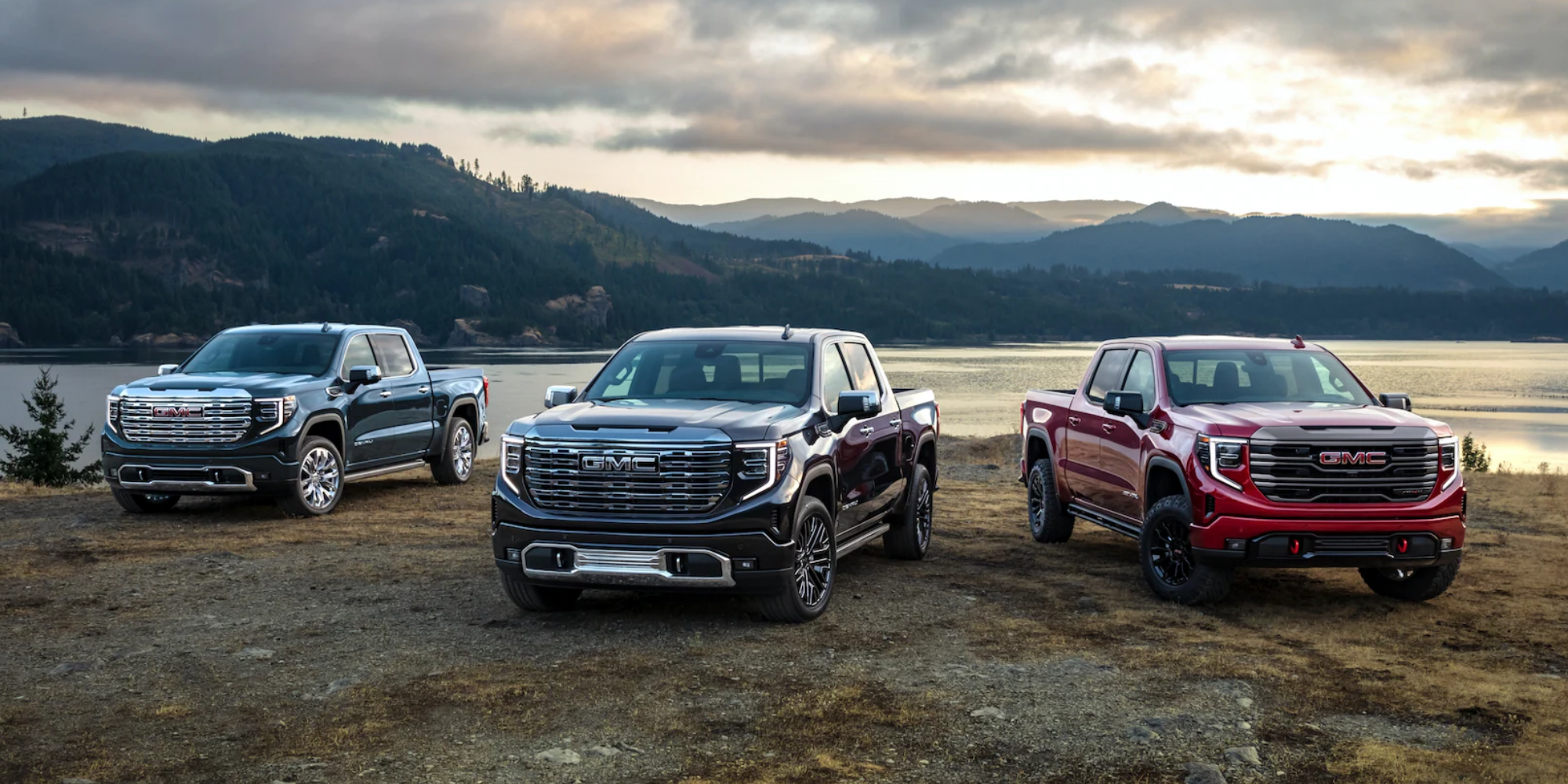 2022 GMC Sierra Line-Up Parked