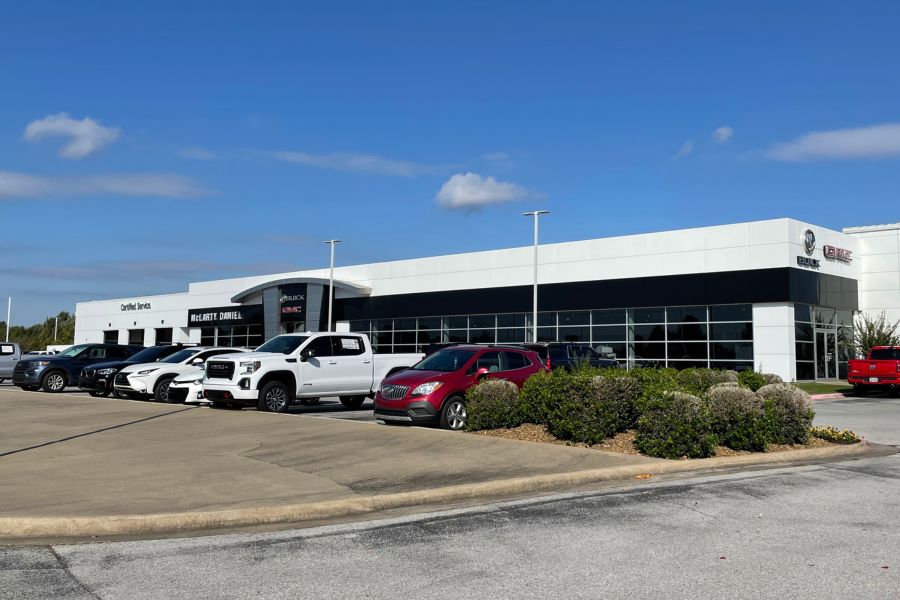 The front of McLarty Daniel Buick GMC in Bentonville, Arkansas