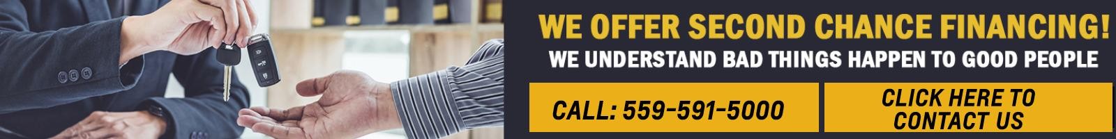 WE OFFER SECOND CHANCE FINANCING