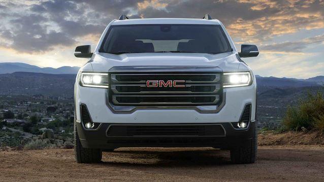 2021 gmc acadia front