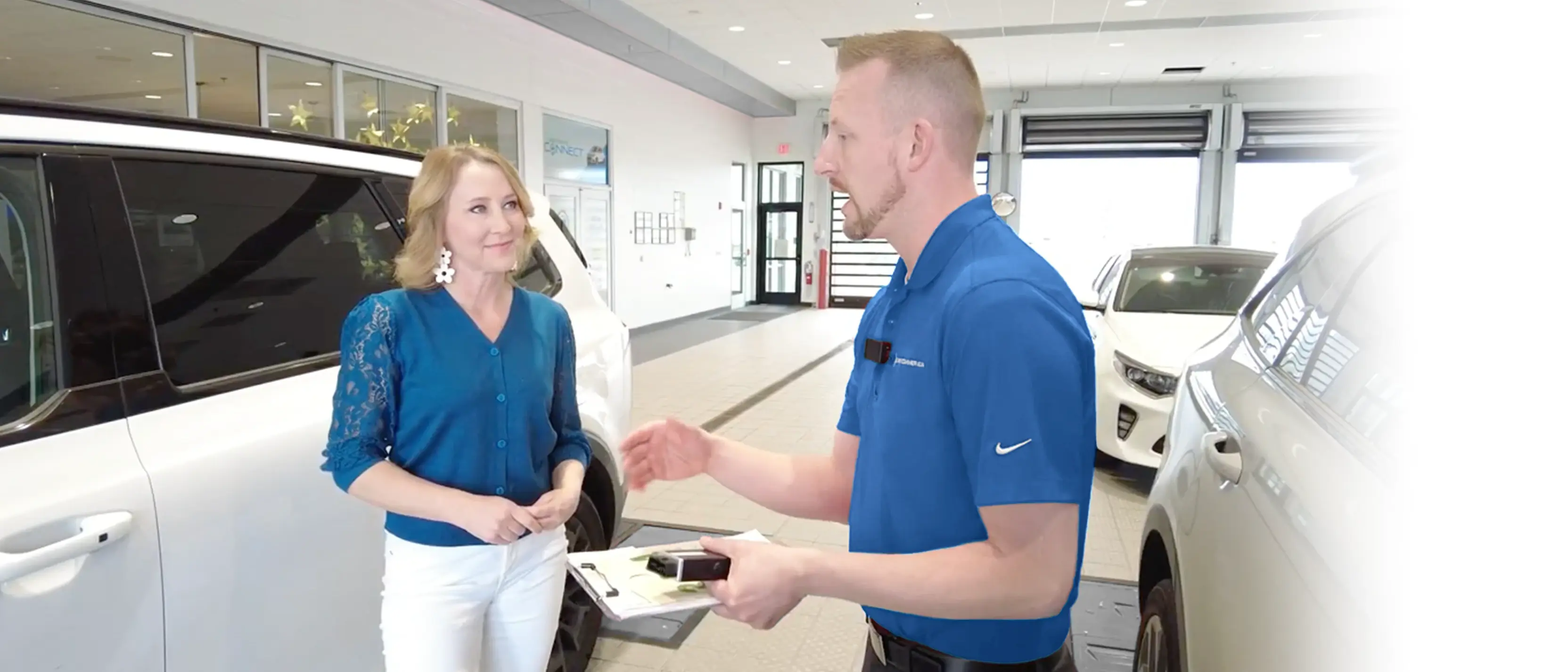 Cable Dahmer Vehicle Product Expert helping a customer Cable Dahmer Vehicle Product Expert helping a customer