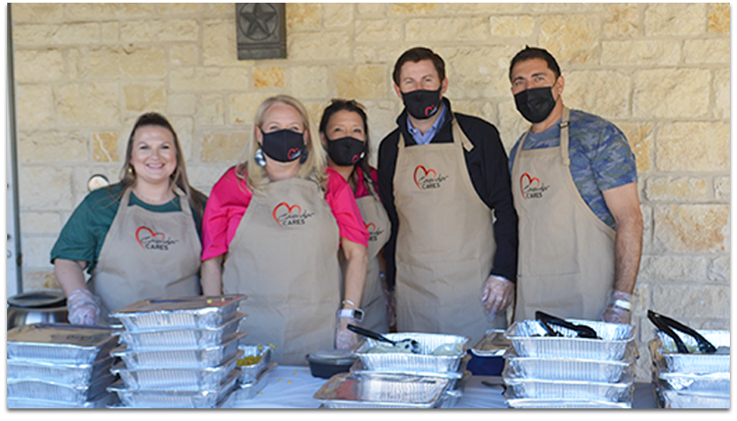 Cavender Insurance helping out at an event.