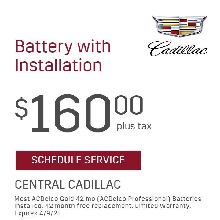 Battery with Installation Service $160.00 plus tax