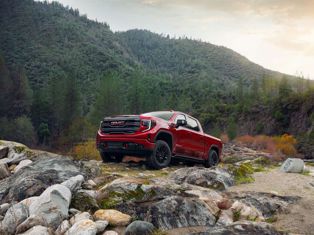 Red 2022 GMC Sierra 1500 AT4X
