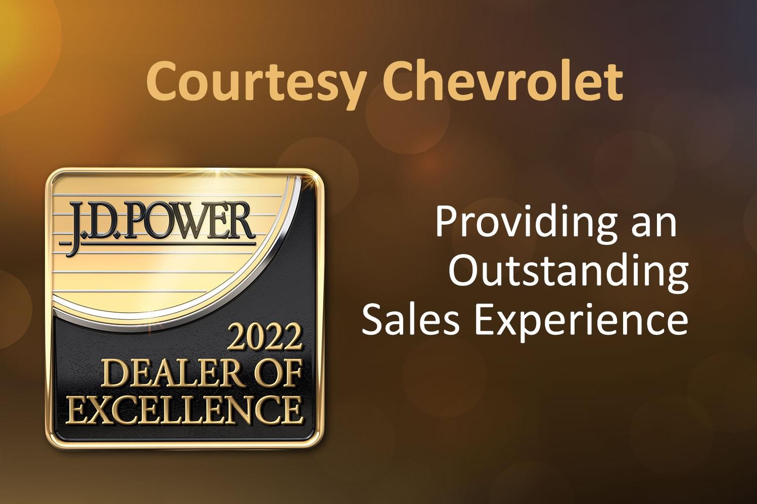 JD Power Award of Excellence – Courtesy Chevrolet in Phoenix