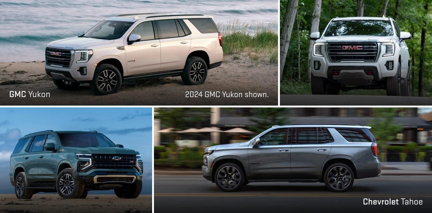 2025 Chevy Tahoe vs. GMC Yukon Dimensions
