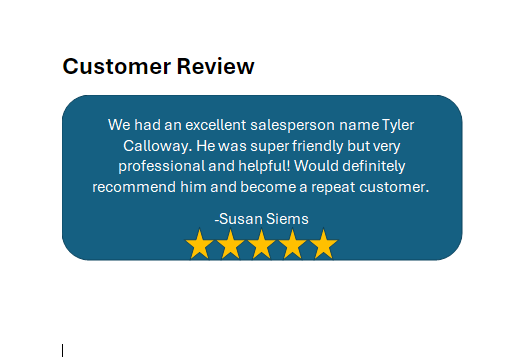 Customer Review