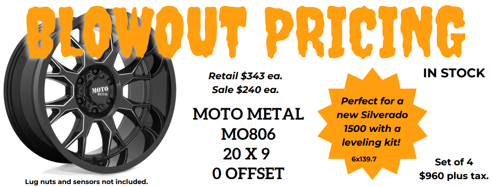 Tire & wheel package specials