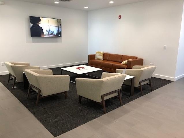 Dublin Cadillac Waiting room with Chairs and TV