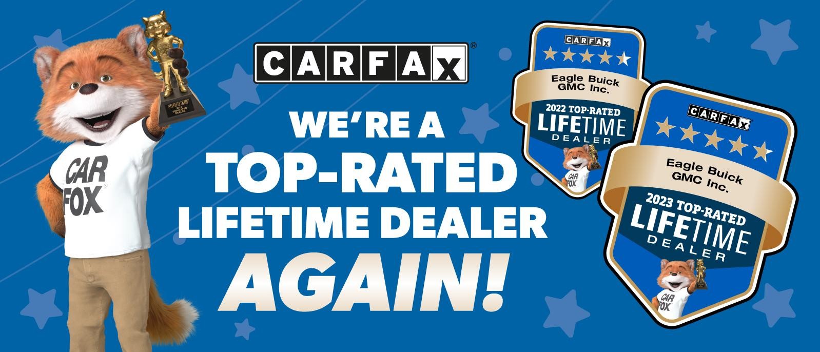 We're a TOP-RATED LIFETIME DEALER!