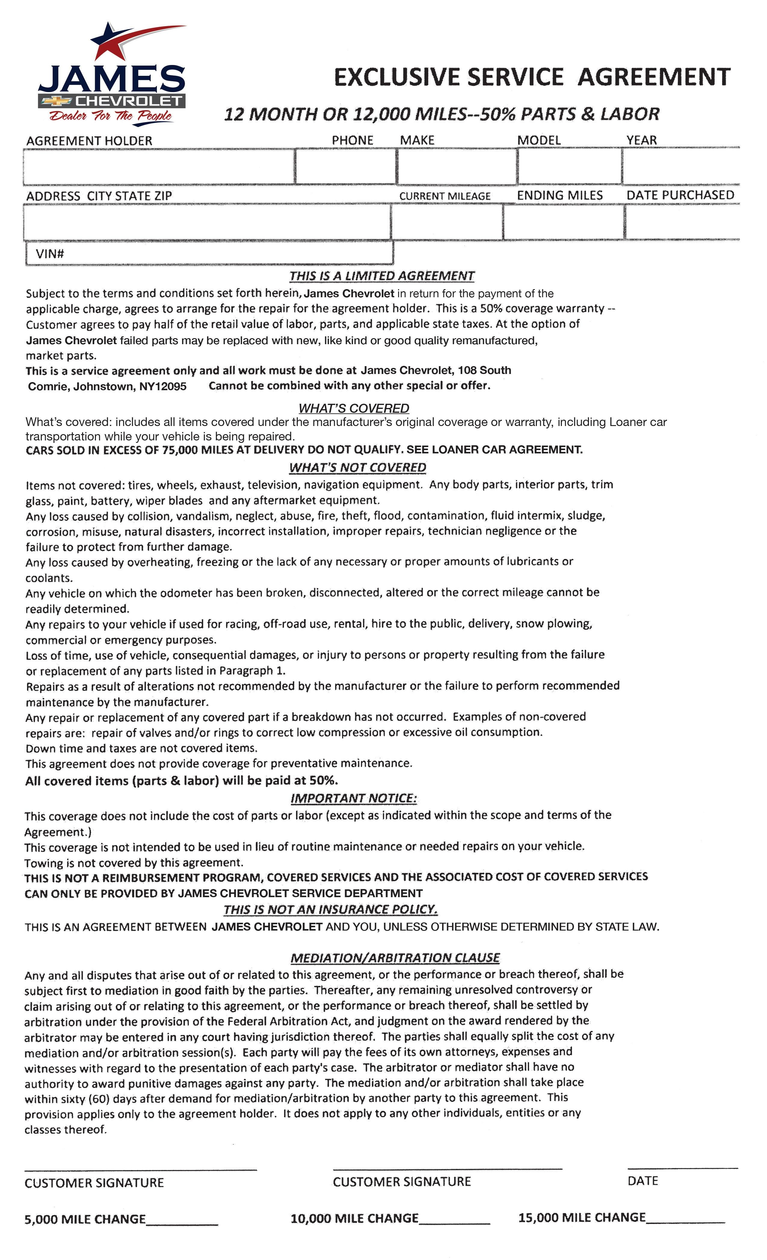 Service Warranty