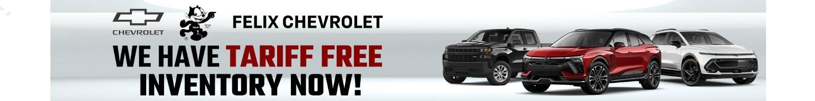 We have Tariff Free Inventory Now