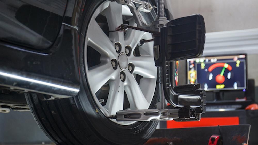 Wheels Being Aligned Wheels Being Aligned