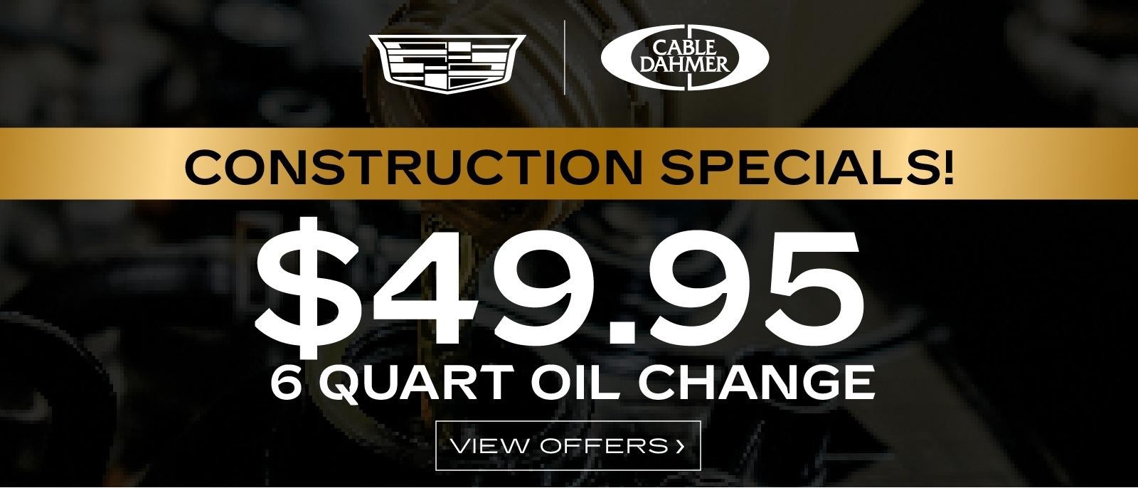 6 Quart Oil Changes Service Offer