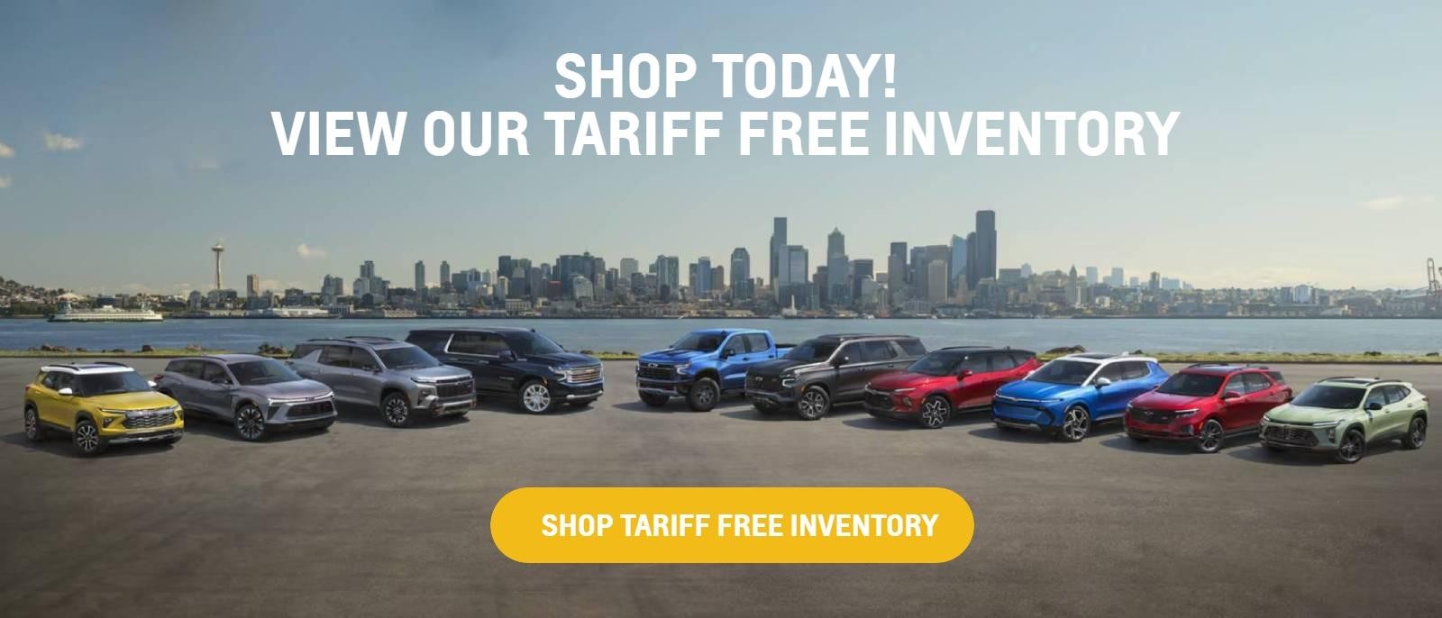 SHOP TODAY! VIEW OUR TARIFF FREE INVENTORY