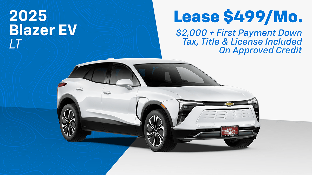 2025 Blazer EV Lease $499 @ month, On Approved Credit