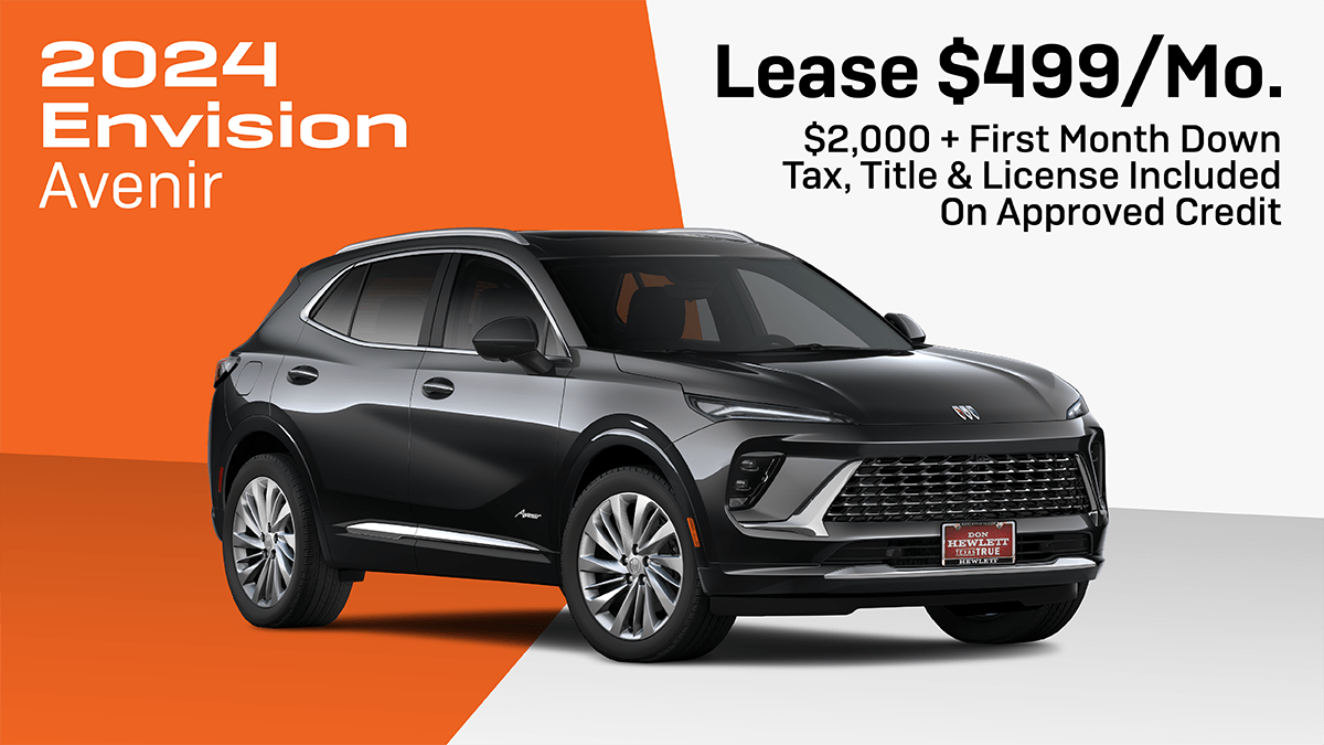 2024 Buick Envision Avenir Lease $499 @ month, On Approved Credit