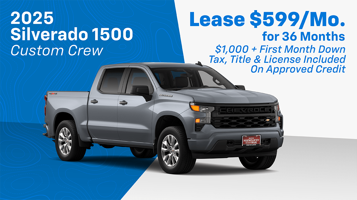 2025 Silverado $599 Lease On Approved Credit Special