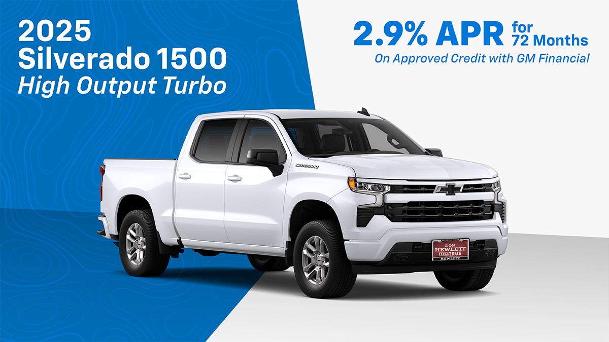 	2025 Silverado TurboMax 2.9% 72 Finance On Approved Credit Special