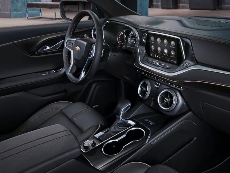 2019 Chevy Blazer Black Leather Interior Dashboard