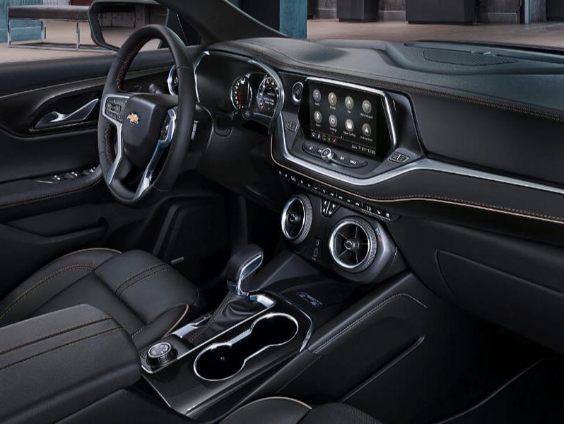2019 Chevy Blazer Black Leather Interior Dashboard