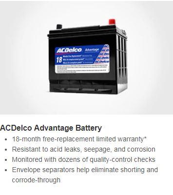 ACDelco Advantage Battery 