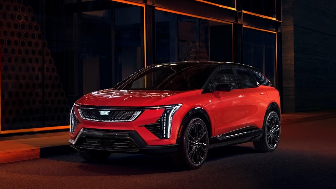 Red 2025 Cadillac Optiq